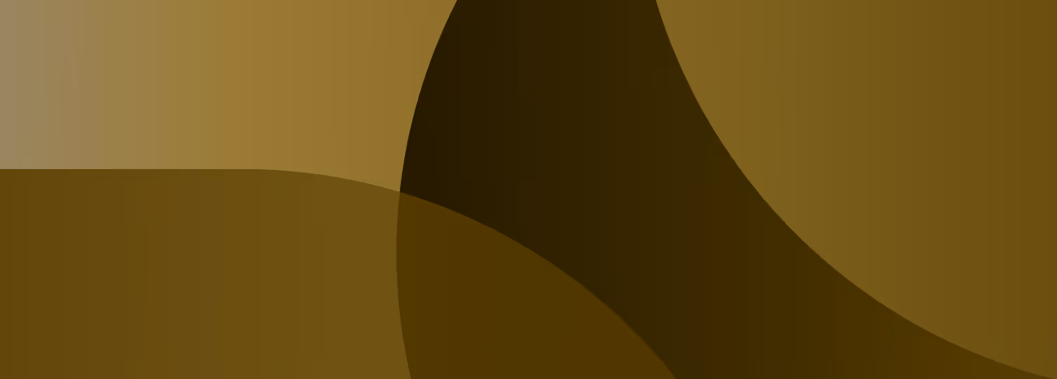 Abstract background with overlapping dark and light brown curved shapes.