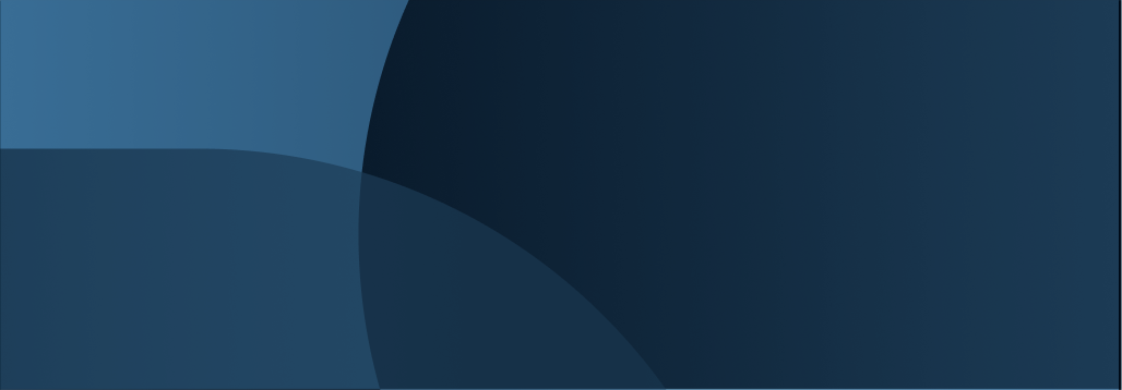 Abstract background of overlapping dark and light blue curved shapes.