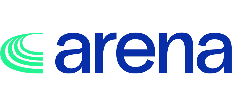 Arena company logo.