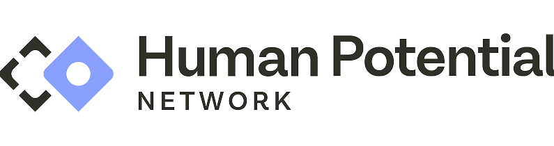 Human Potential Network logo with a blue diamond shape and black text.