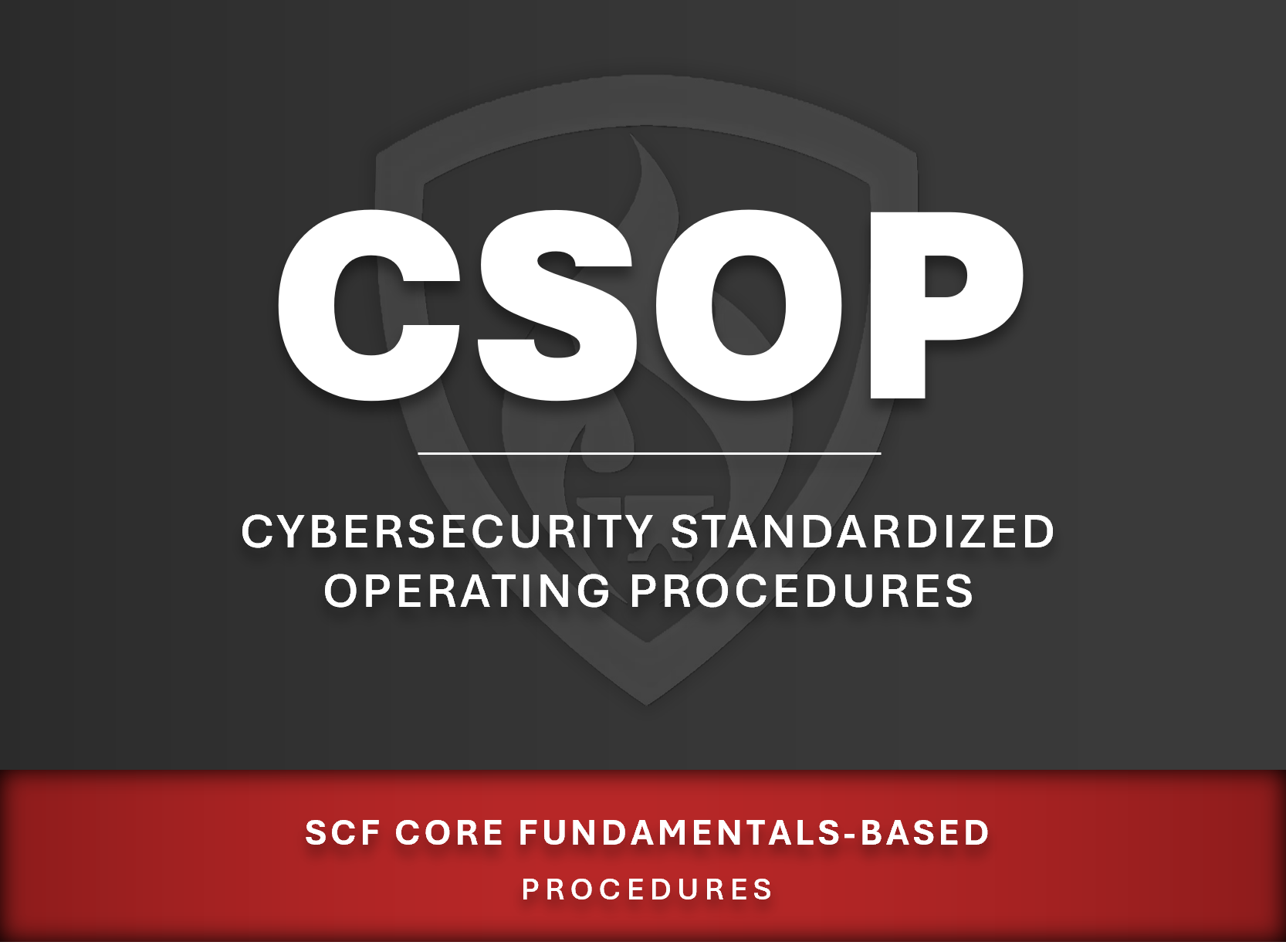 This version of the Cybersecurity Standardized Operating Procedures (CSOP) is based on the SCF CORE Fundamentals from the Secure Controls Framework (SCF). It contains the necessary procedures that help achieve compliance with the SCF. You get fully-editable Microsoft Word and Excel documents that you can customize for your specific needs.