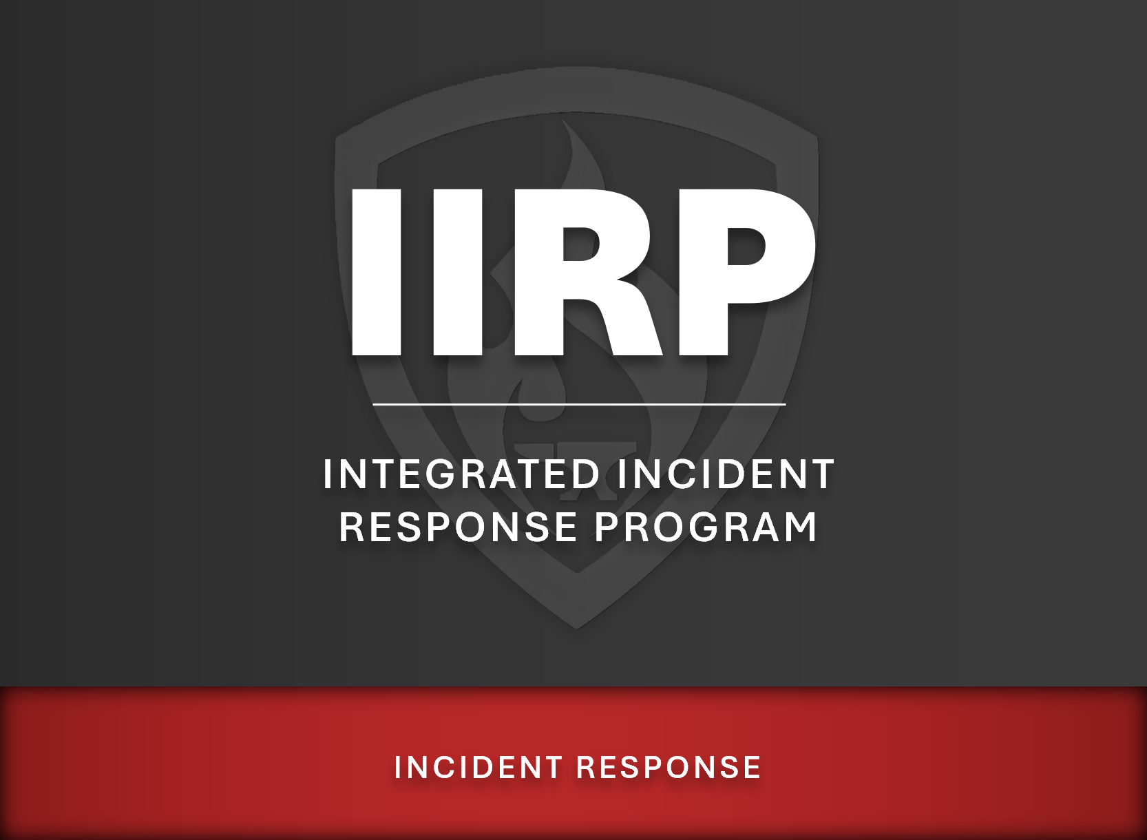 The IIRP addresses program-level guidance on HOW to actually manage incident response operations, including forensics and reporting. It provides this middle ground between high-level policies and the actual procedures of how Incident Response Plans (IRPs) are executed by those individual contributors task with incident response duties.