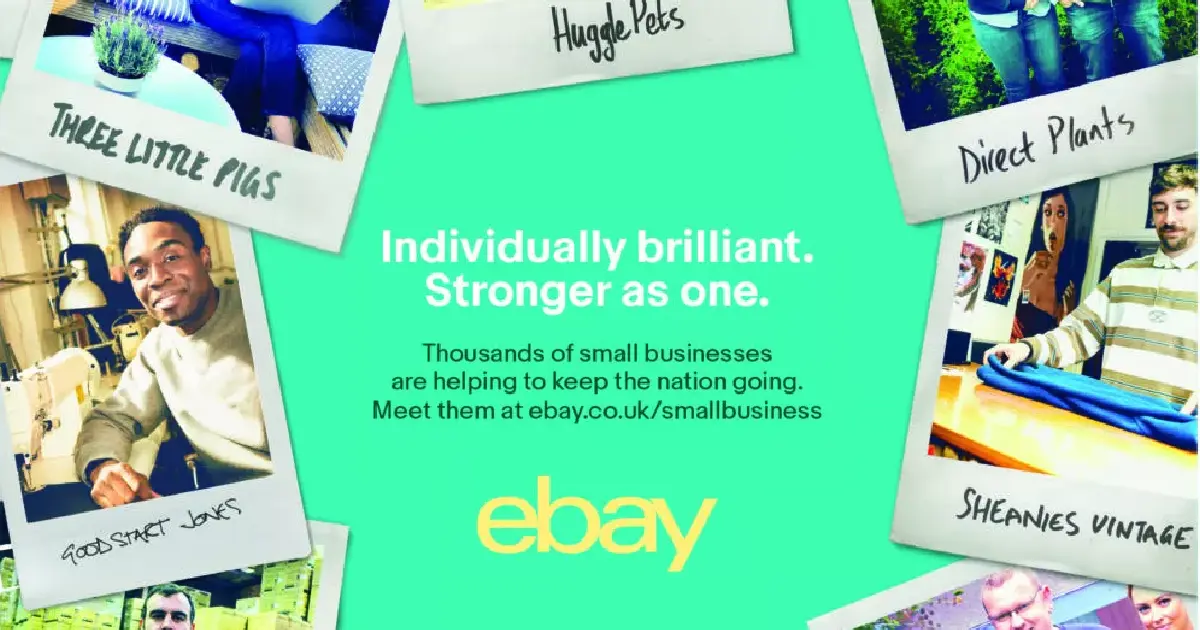 Ilustración de la estrategia publicitaria de eBay.