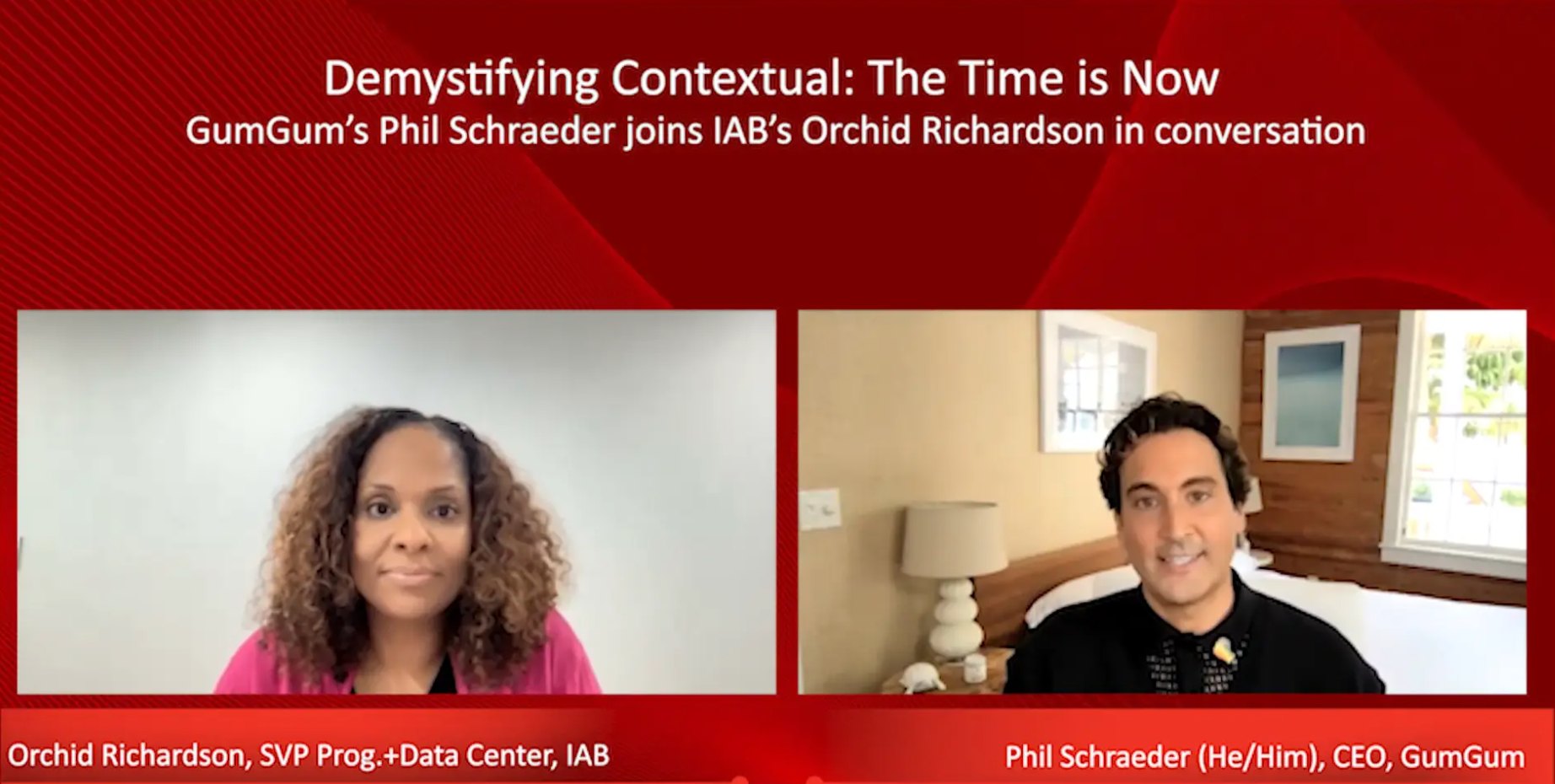 «Desmitificando el contexto», Orchid Richardson y Phil Schraeder