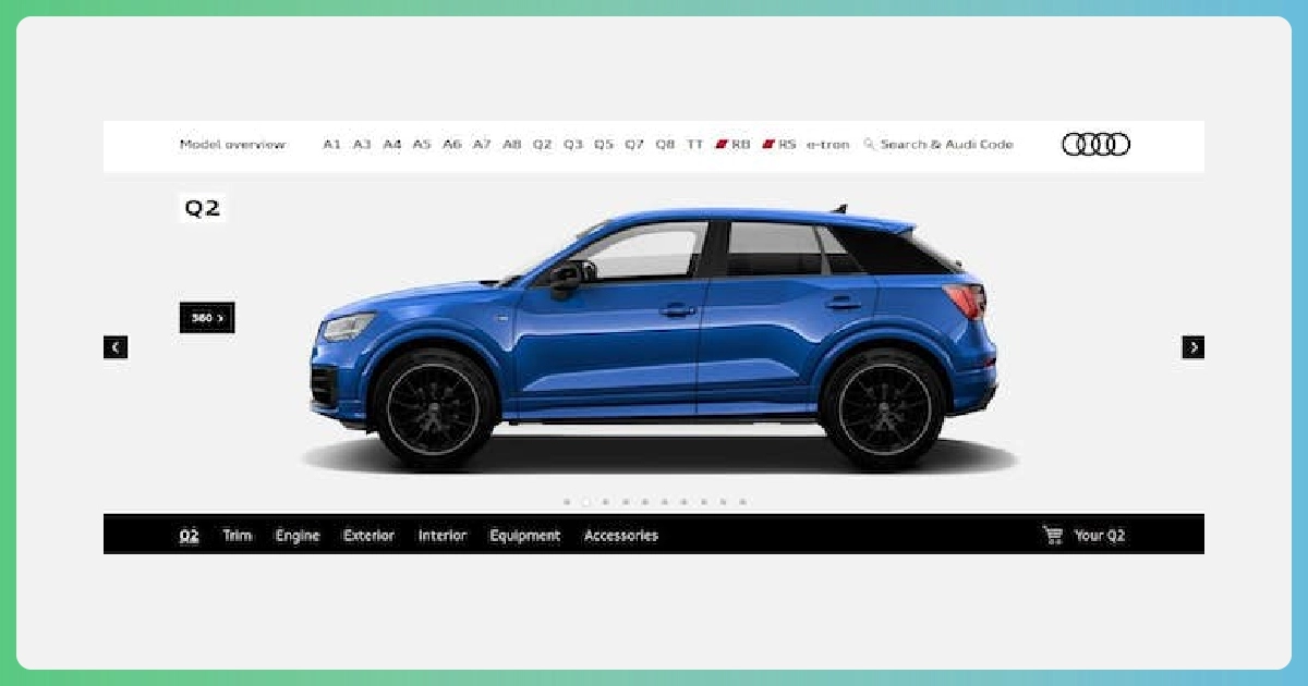 Exemple de publicité programmatique Audi 