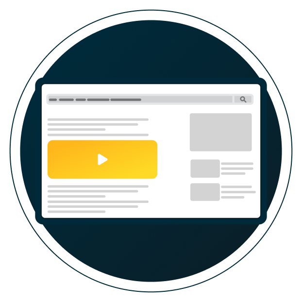 Illustration des publicités vidéo « outstream » pour la publicité programmatique 