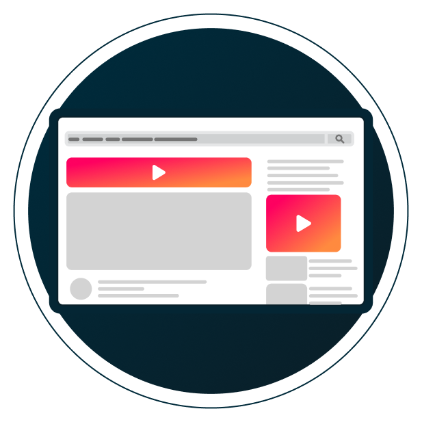 Illustration des publicités intégrées aux écrans disponibles sur les plateformes de publicité vidéo programmatique 