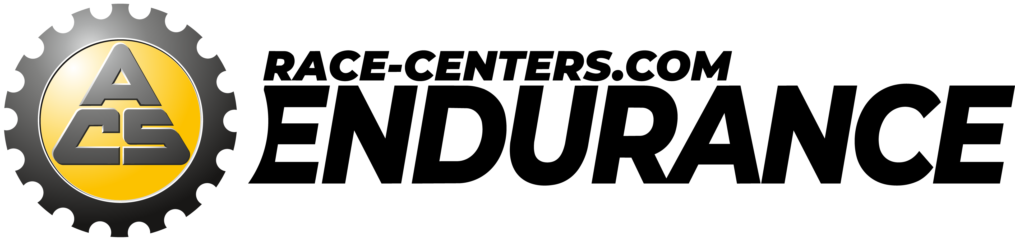 Logo mit Buchstaben ACS in gelbem Zahnrad und Text race-centers.com Endurance.