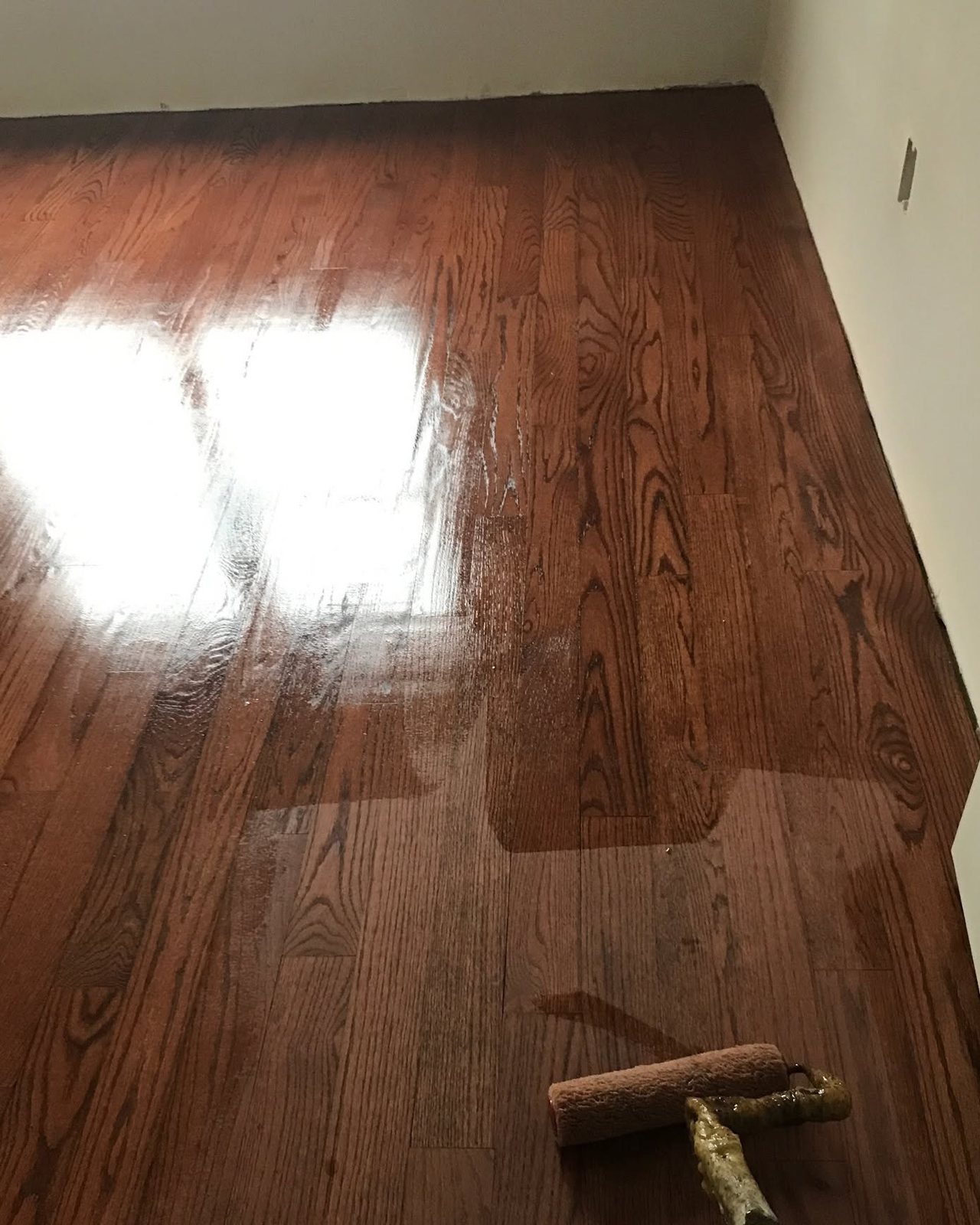 Deep Brown Stain With High Gloss in Bridgeport, Brazil Floors