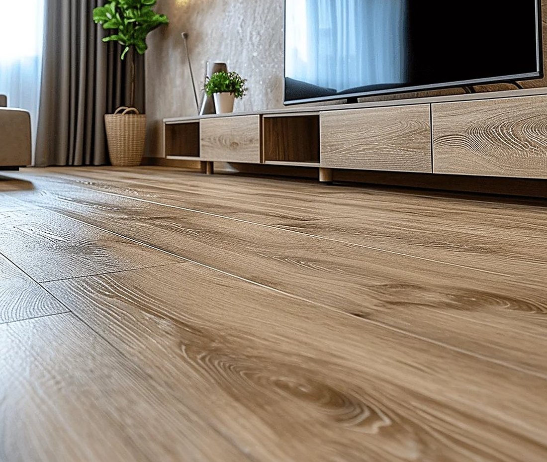 Light vinyl planks in a Crompton apartment, Brazil Floors