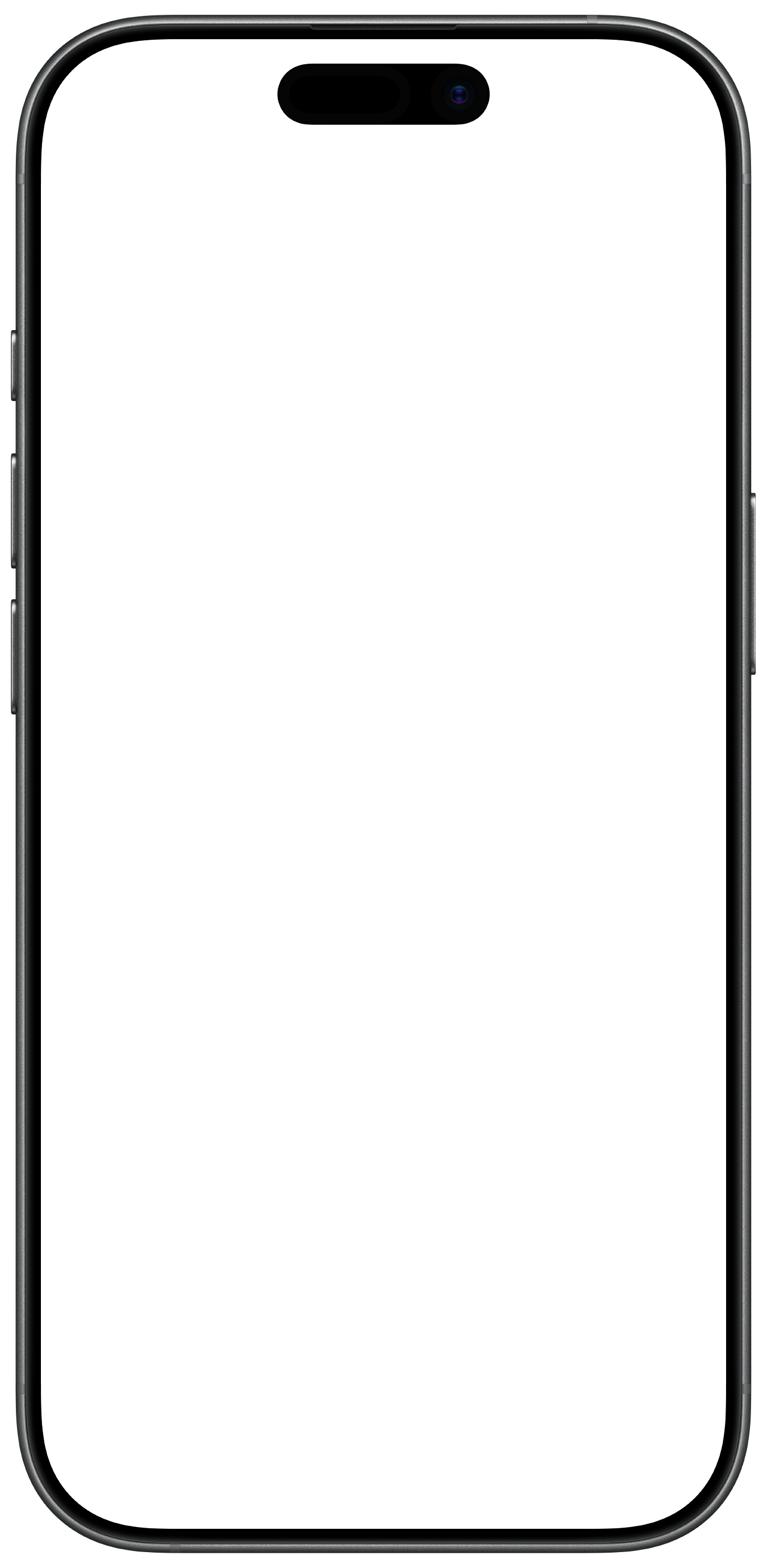 Front view of a black iPhone 17 with no screen content displayed.