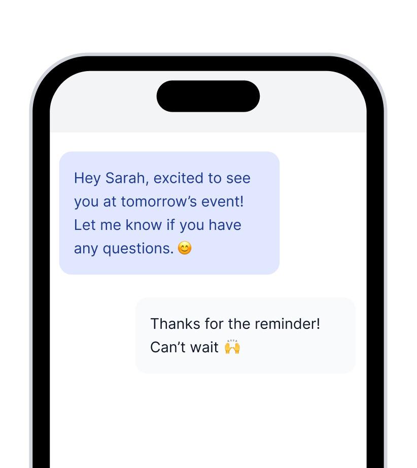 Project Broadcast SMS Text message appointment reminder