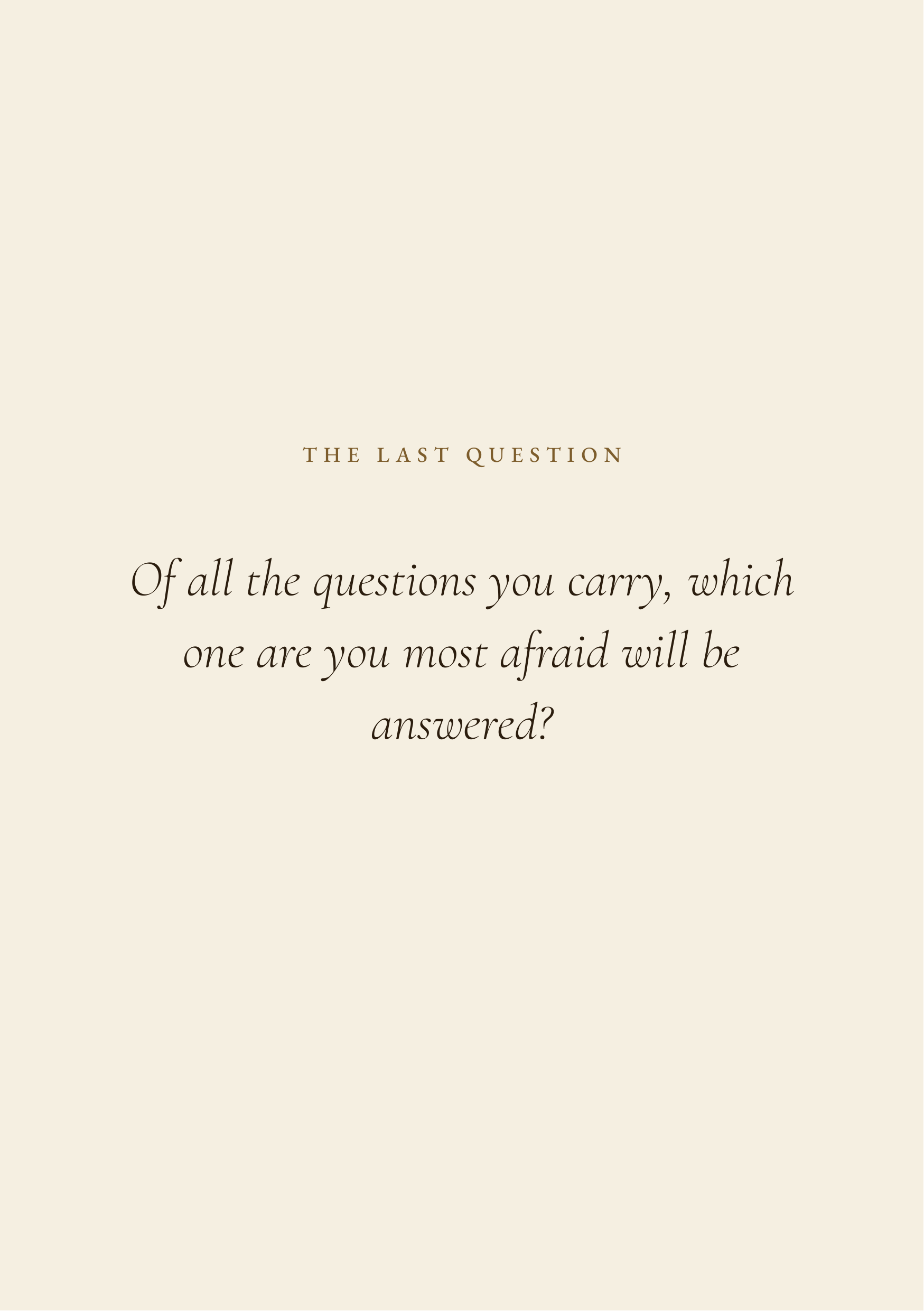 A page from The Book of Carried Questions — The Last Question