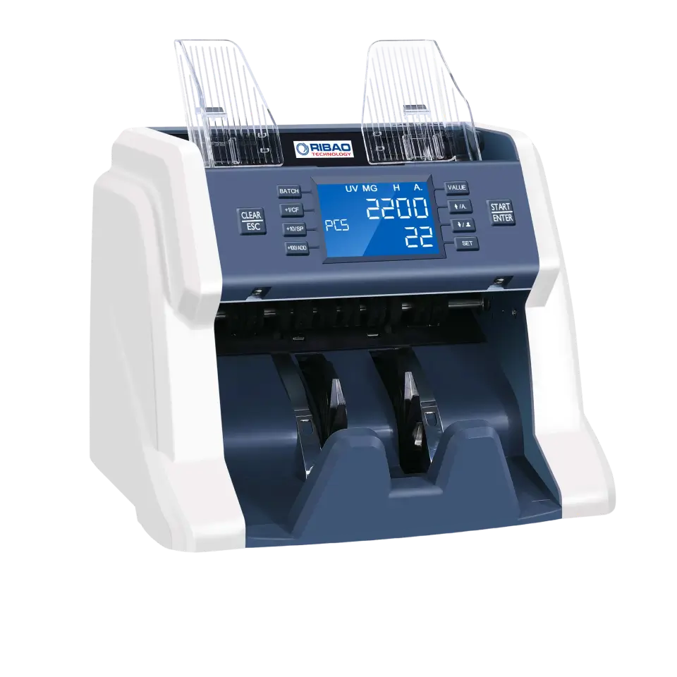 Contadora de billetes compacta BC-35 con detección de falsificaciones UV y MG