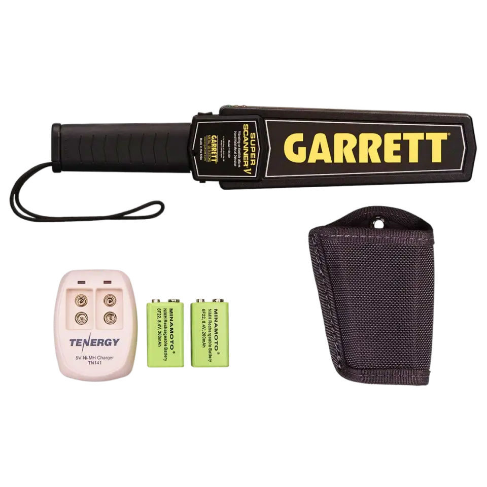 Detector de metales portátil Garrett Super Scanner V para control de seguridad de eventos
