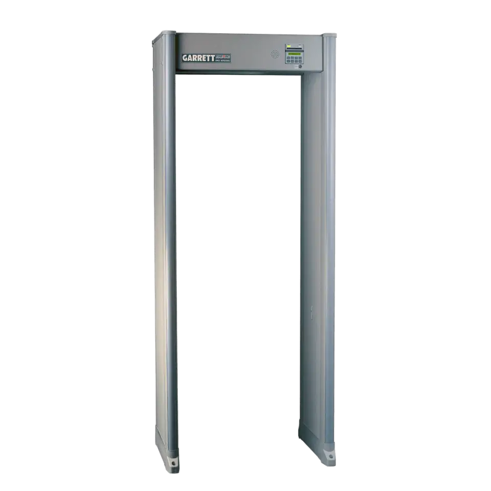 Detector de metales de arco Garrett PD 6500i con 33 zonas de detección para aeropuertos