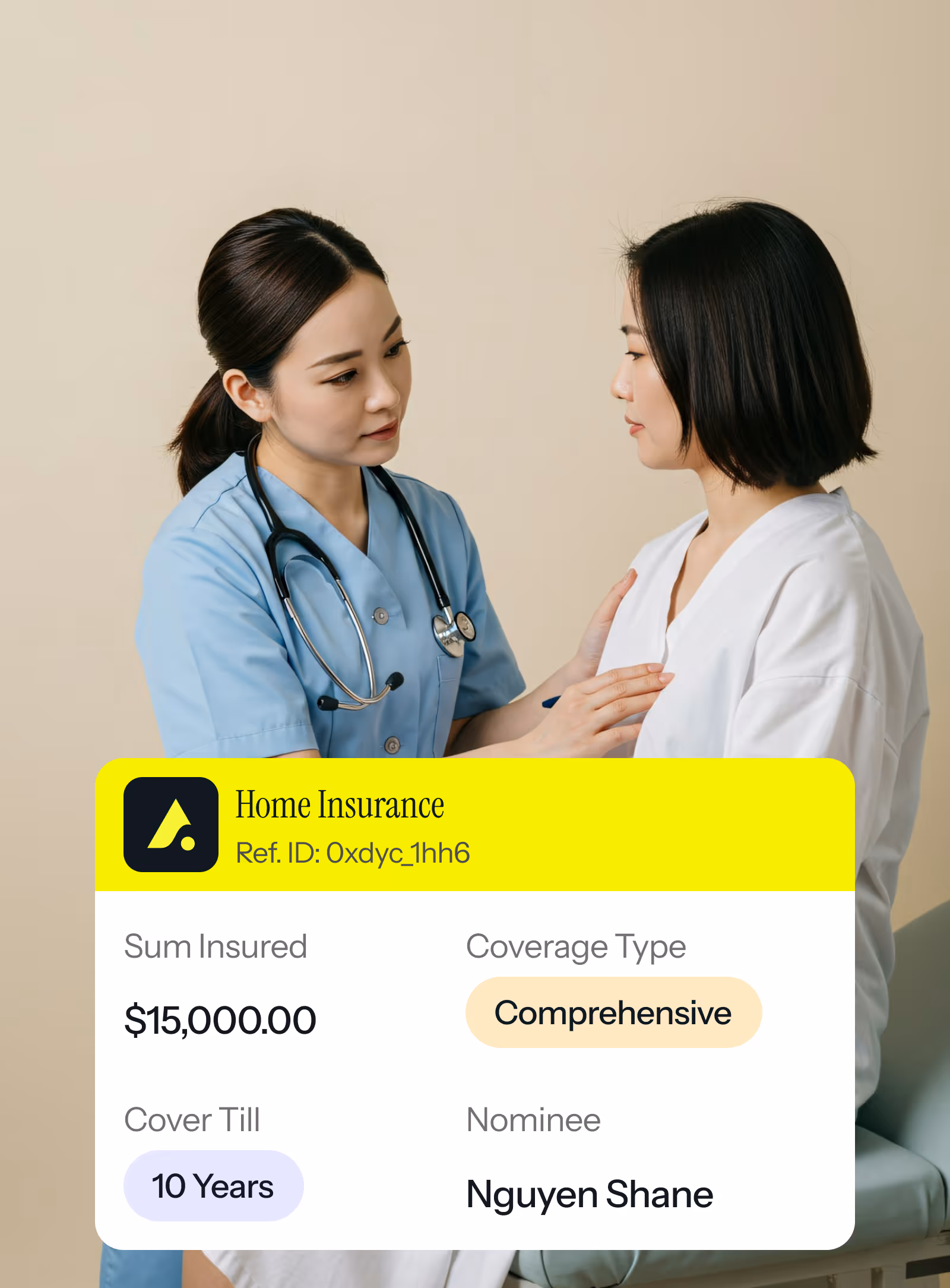 doctor checking a patient
