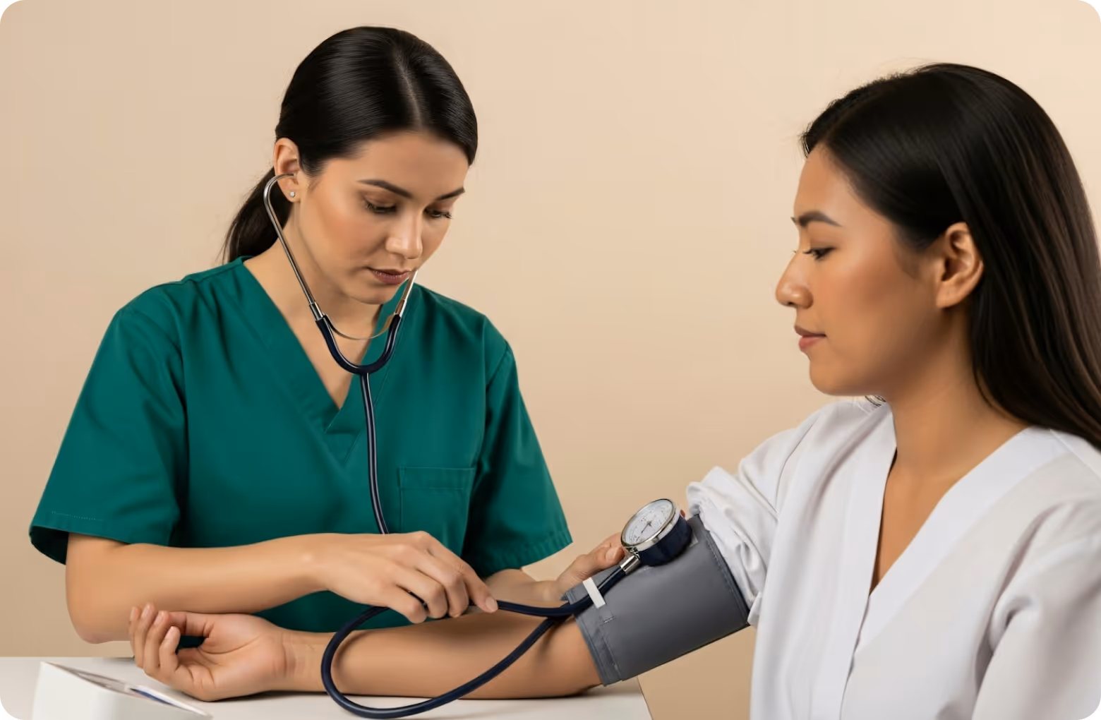 Doctor checking a patient