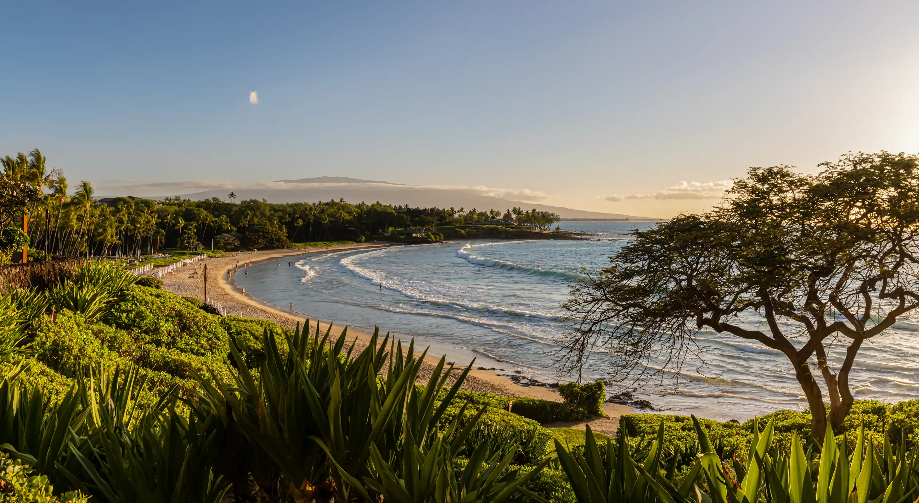 Mauna Kea Beach at golden hour