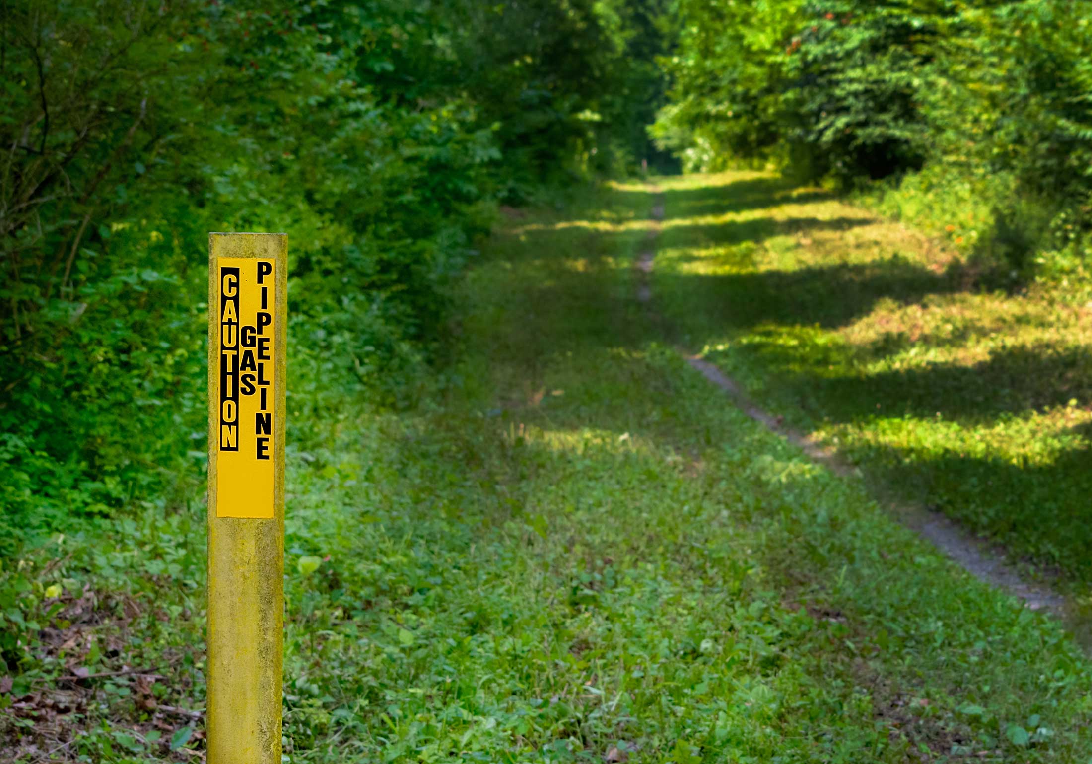 Gas pipeline right-of-way