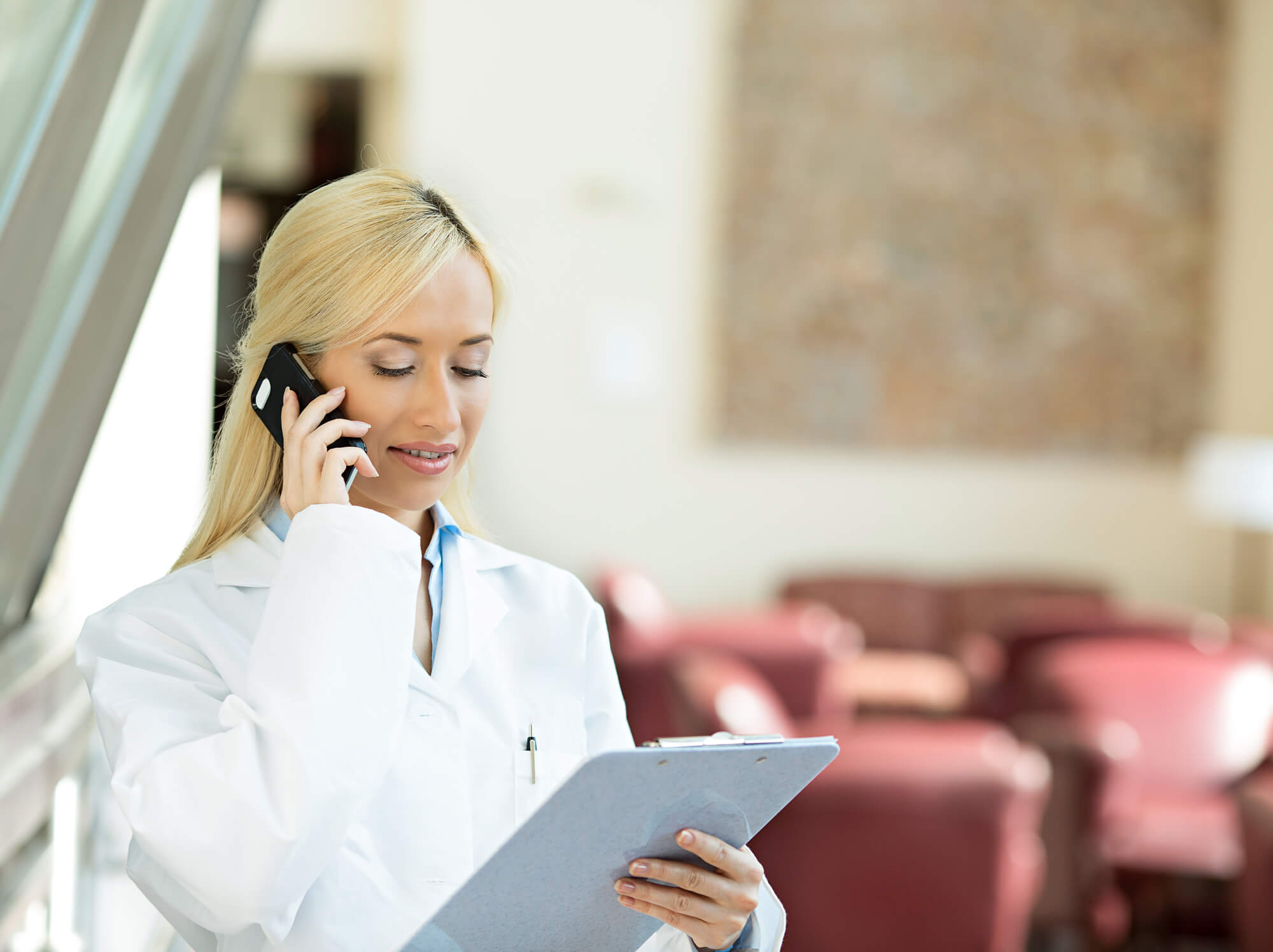 dentist making a call