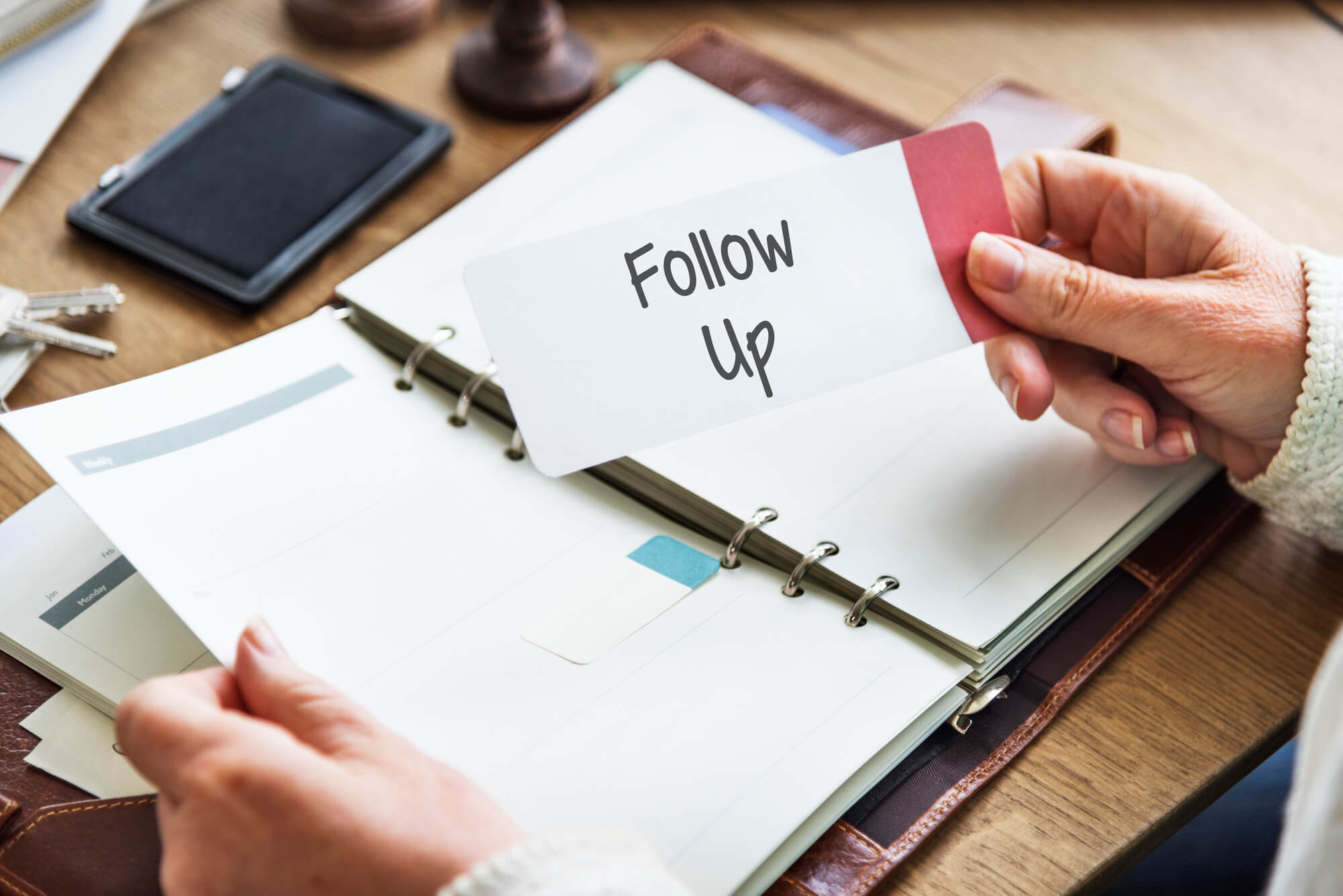 making a follow-up list