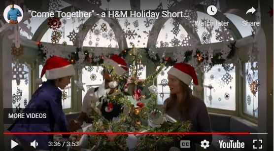 HM holiday add for Christmas internet marketing in Miami.