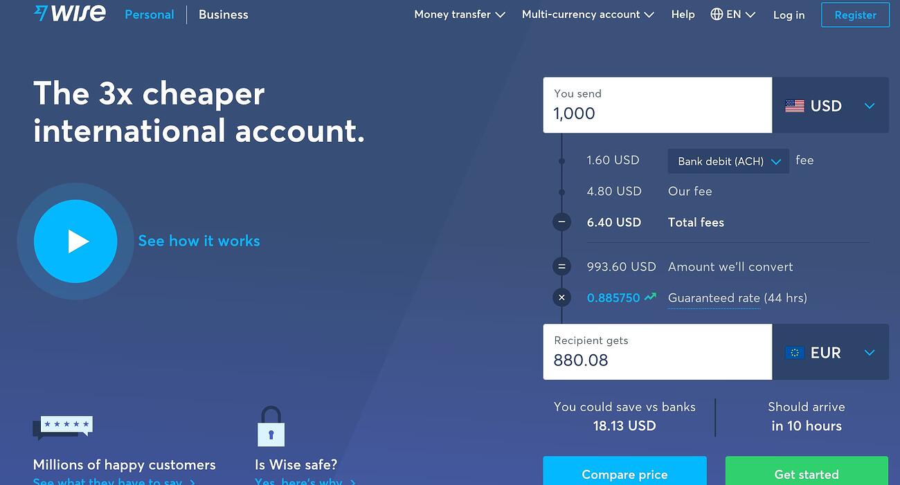 sample landing page