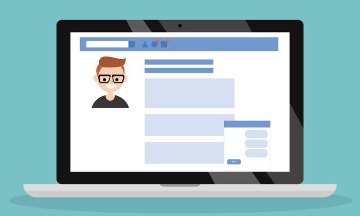 business profile on social media