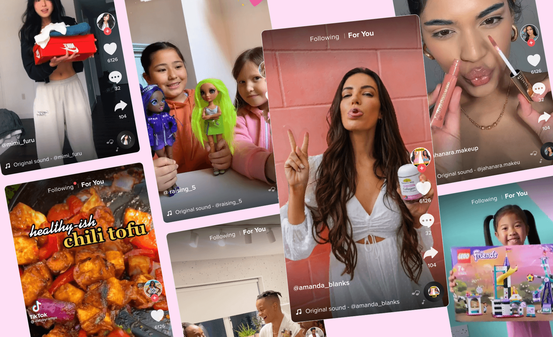 TikTok influencer content