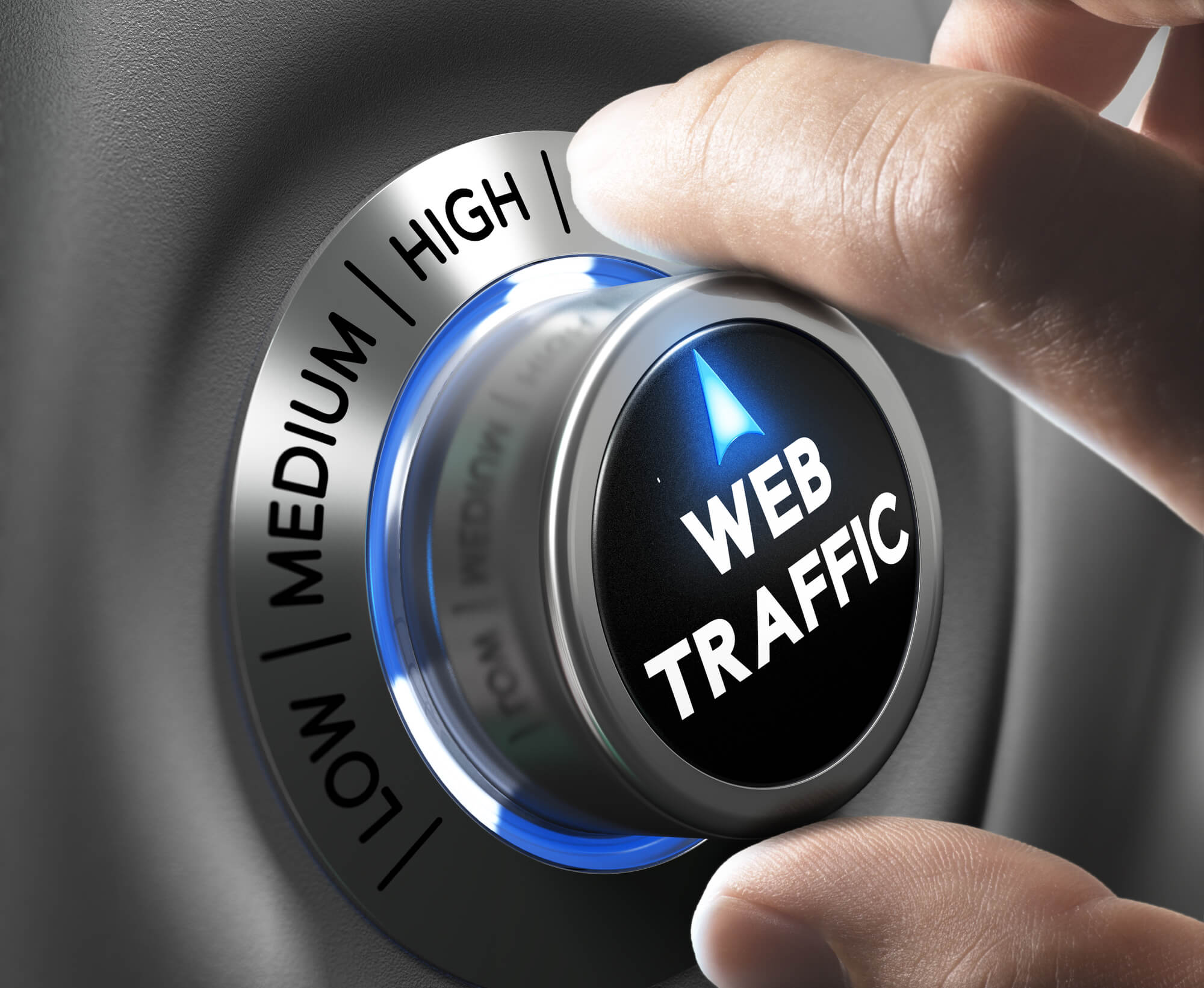 website traffic knob being put to "high"