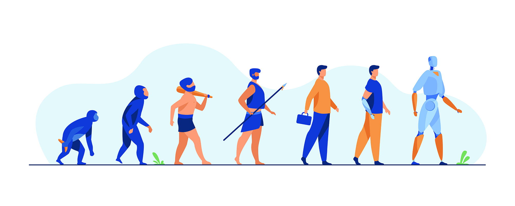 evolution of AI concept photo