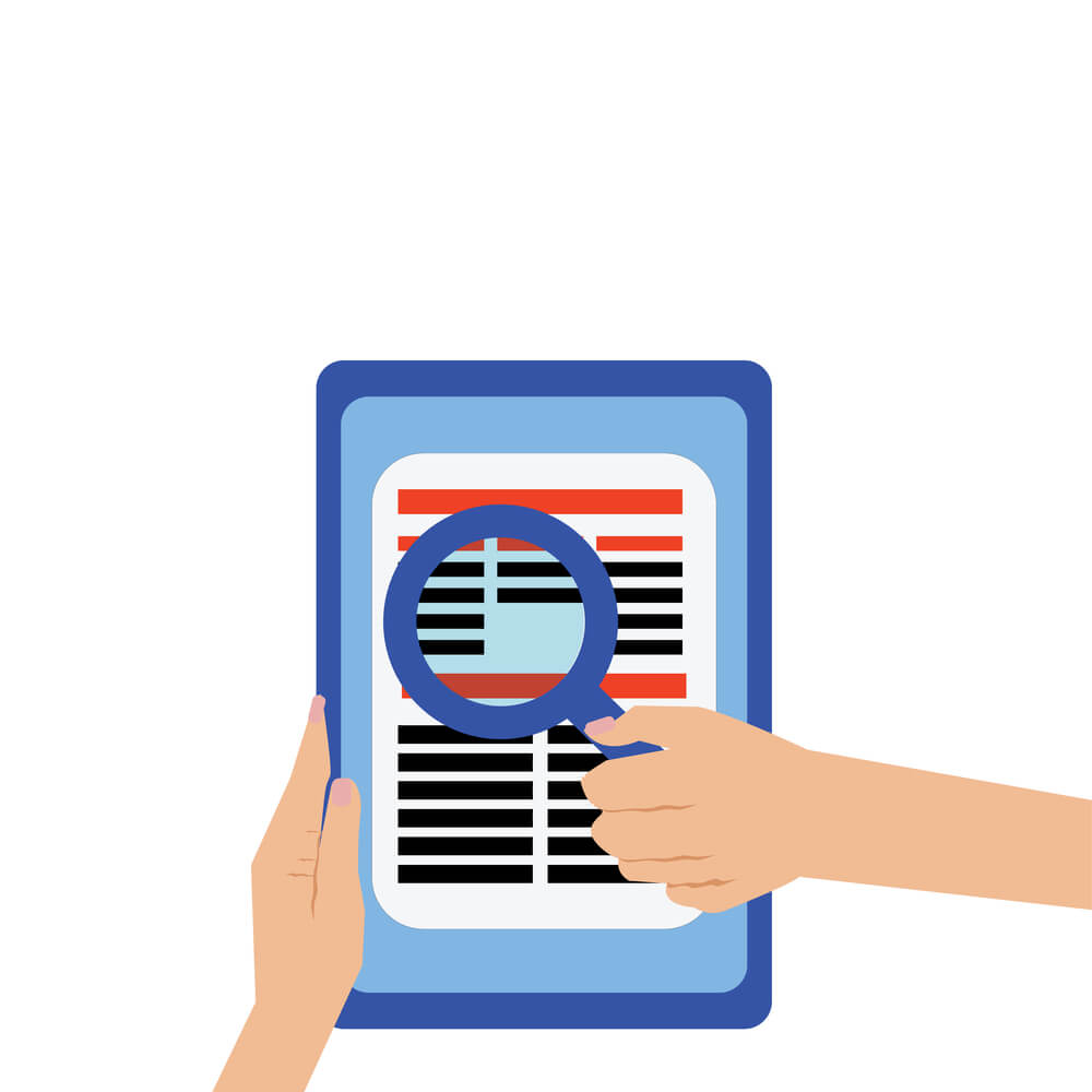 reading tablet with a magnifying glass florida internet marketing company