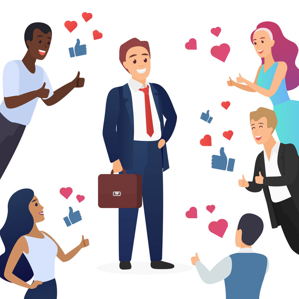 west palm beach seo company boss receiving admiration from team