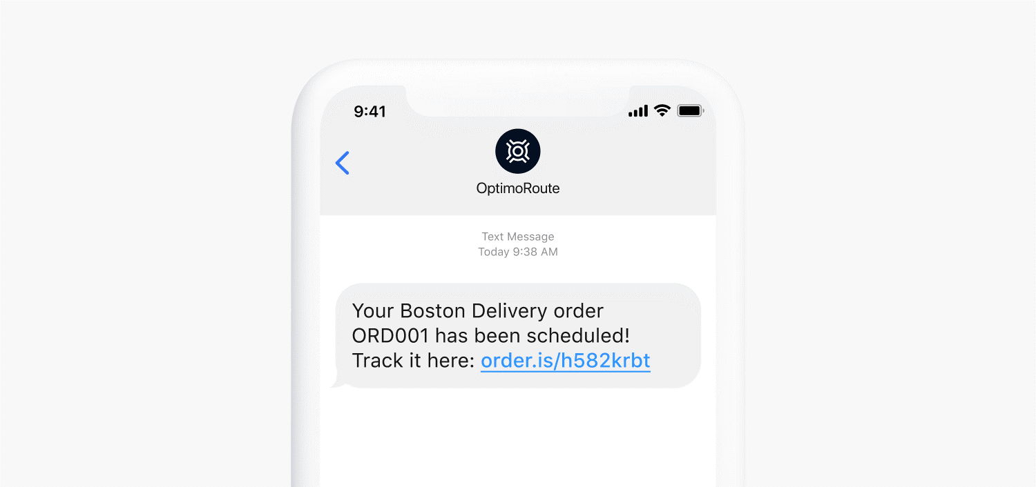 Screenshot of deliver text update.