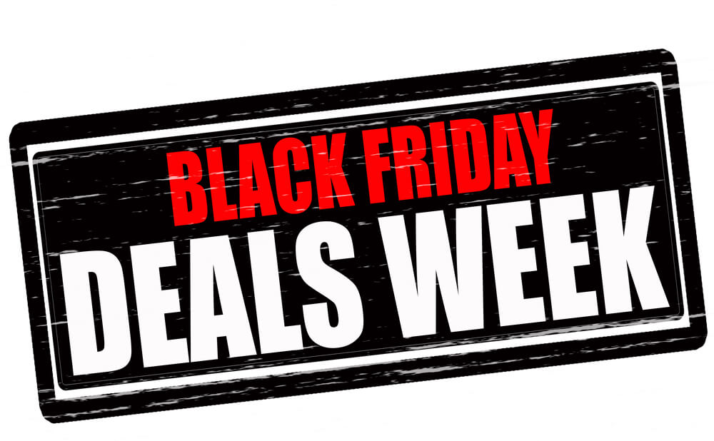 The word " Black Friday deals week" campaign.