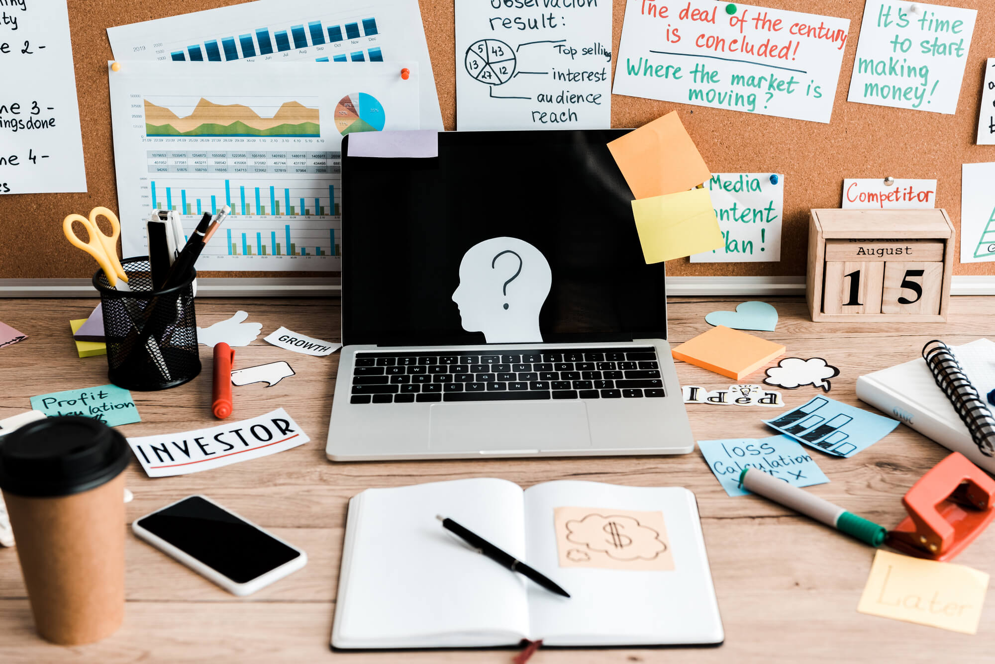 SEO marketing agency making different content types for client.