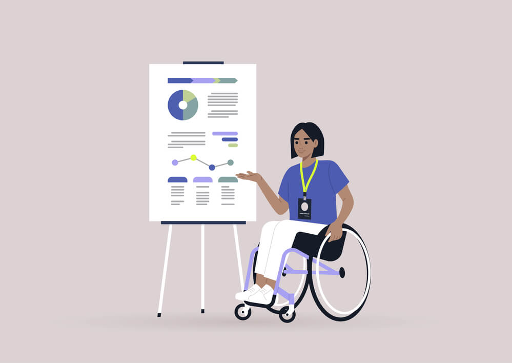 Handicapped marketer helps digital marketing agency in Miami optimize a product for better accessibility for those persons with disabilities.