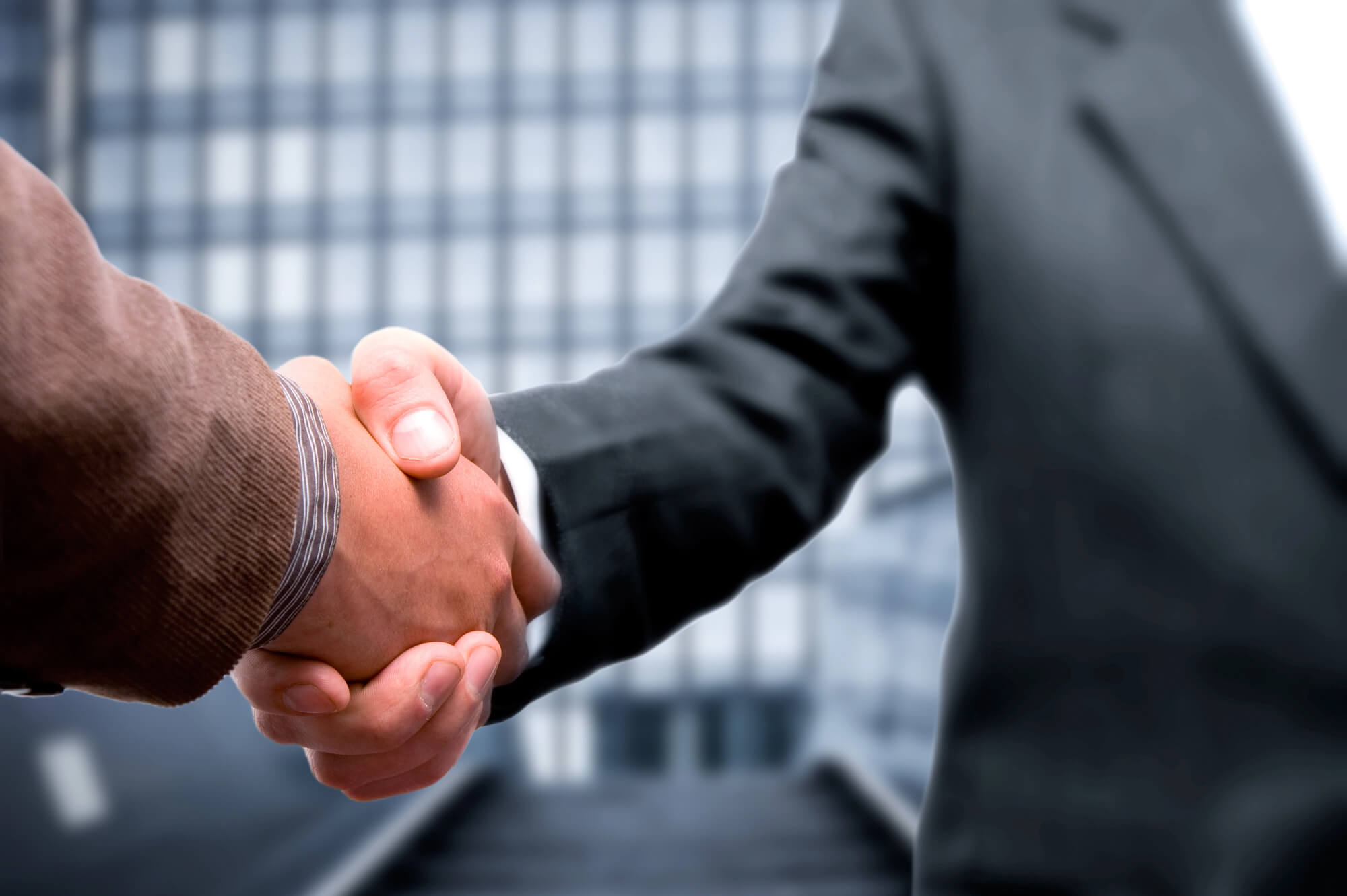 businessmen shaking hands