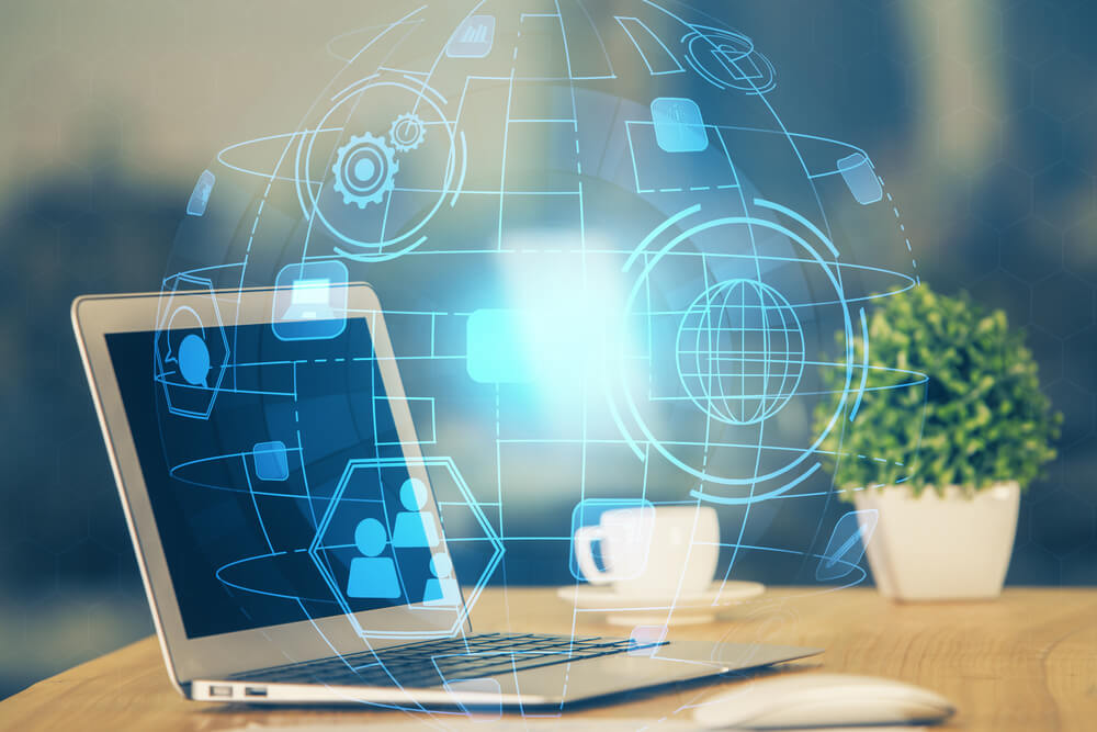 Concept of a robust digital presence or visibility on the internet.