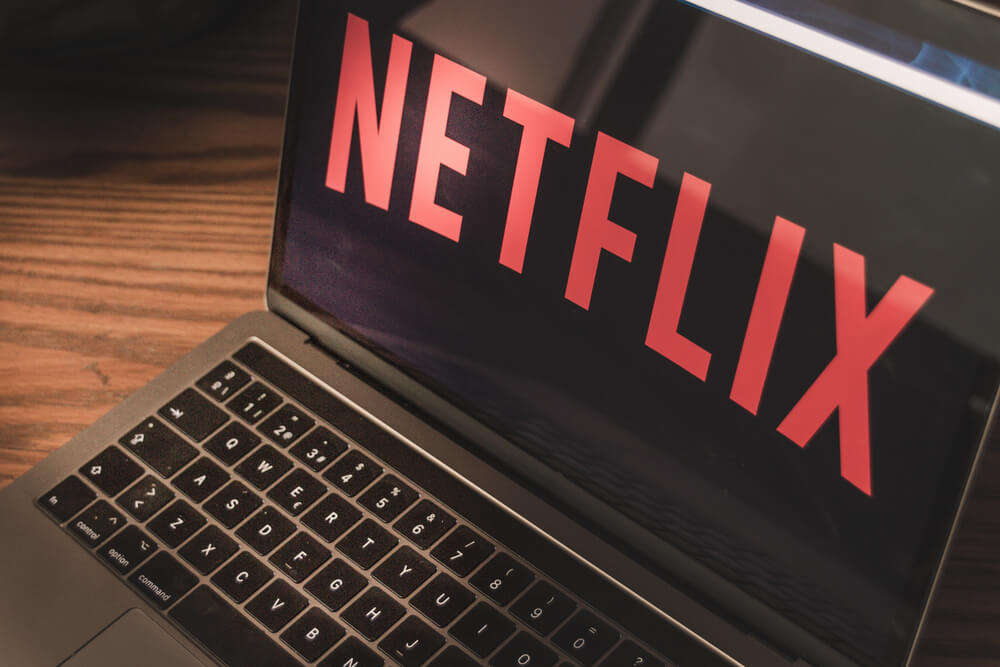 Netflix on laptop