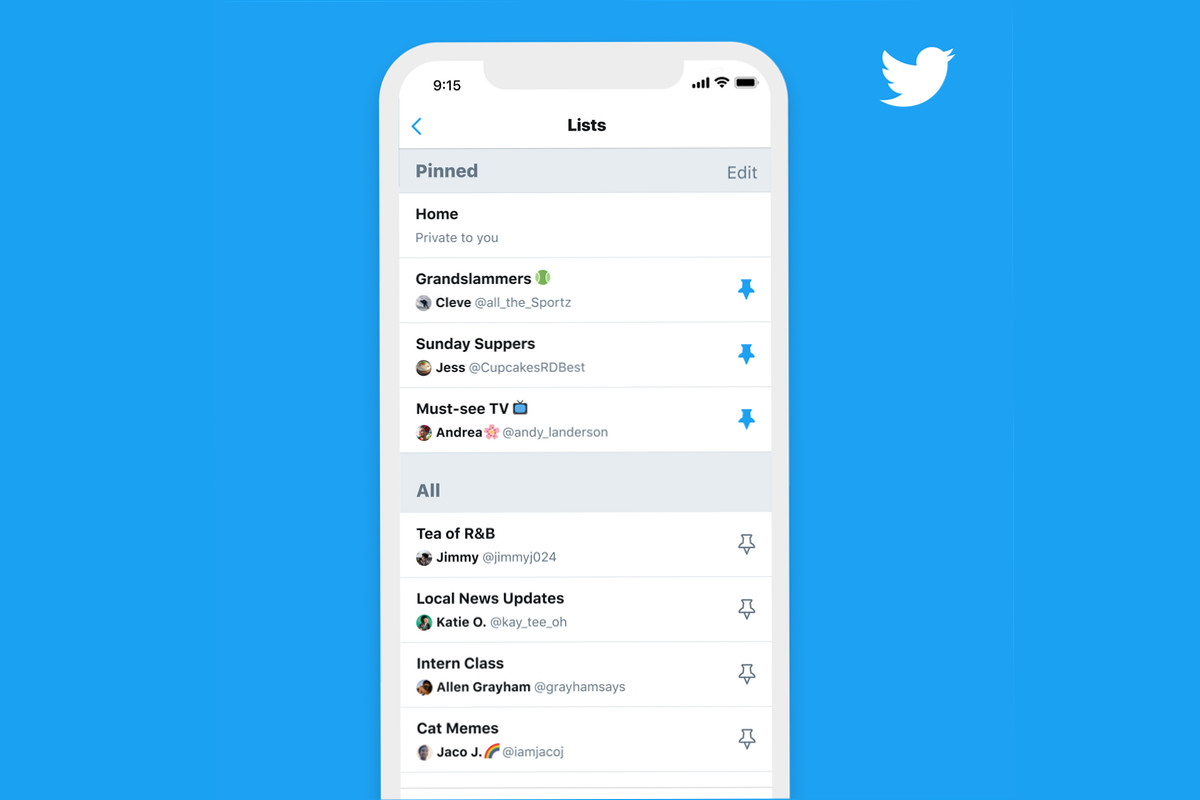 sample twitter list