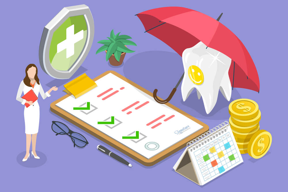 Dental insurance concept. 