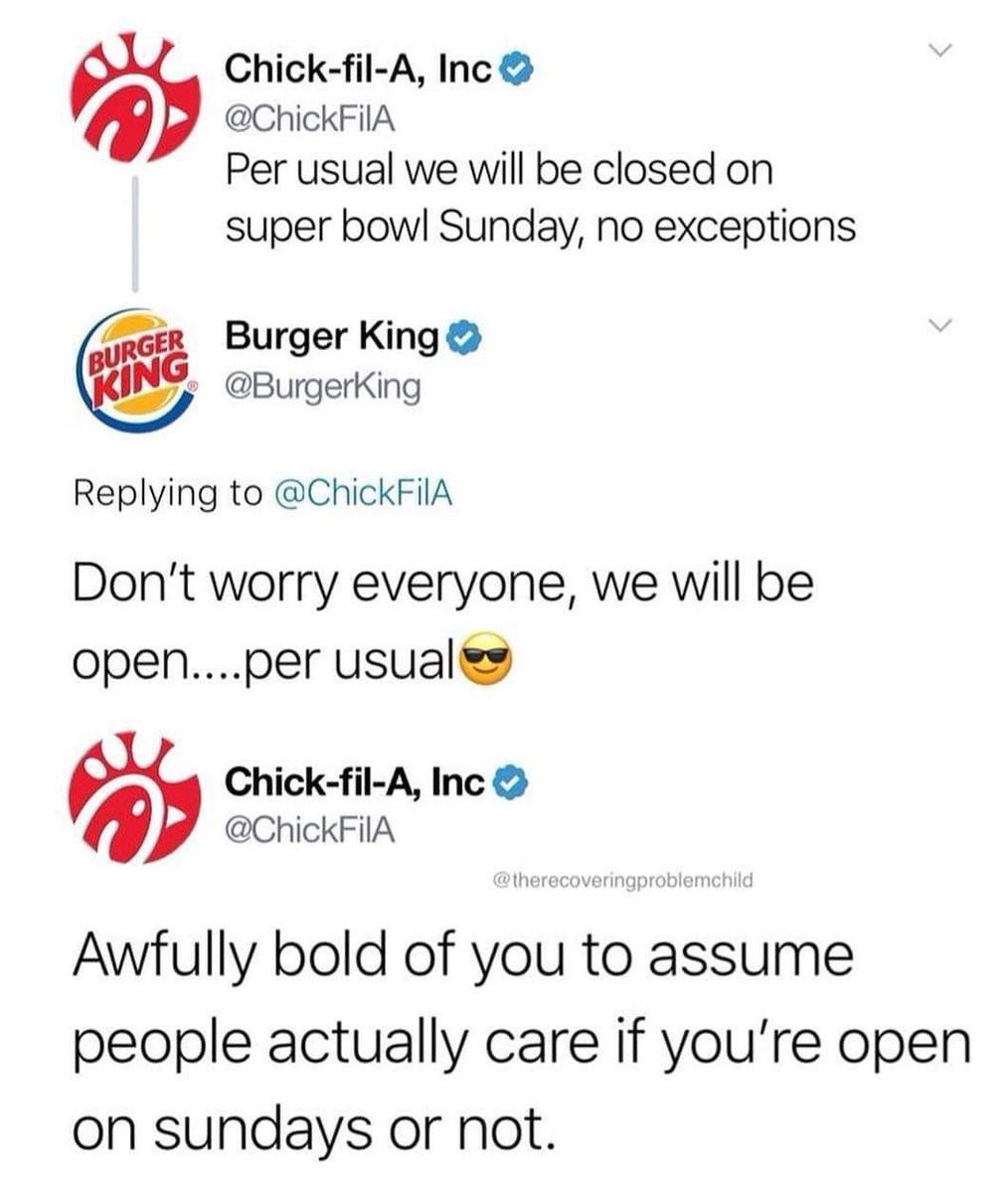 fastfood giant tweets