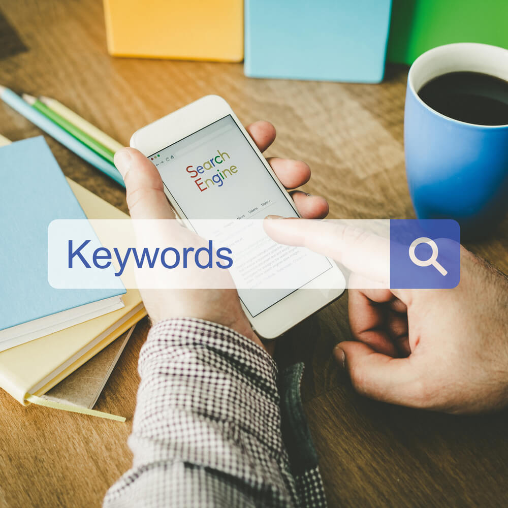 Conducting keyword research with  local SEO for electricians.