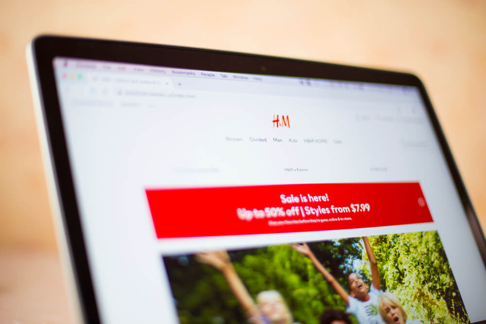 screenshot of a website on a computer screen