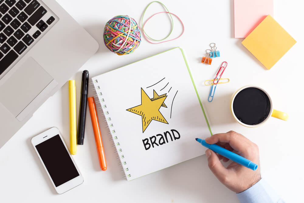 Concept of brand recognition. 