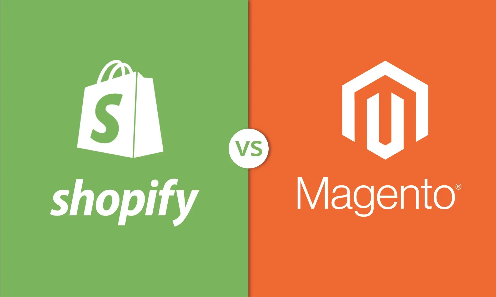 banner showing shopify vs magento
