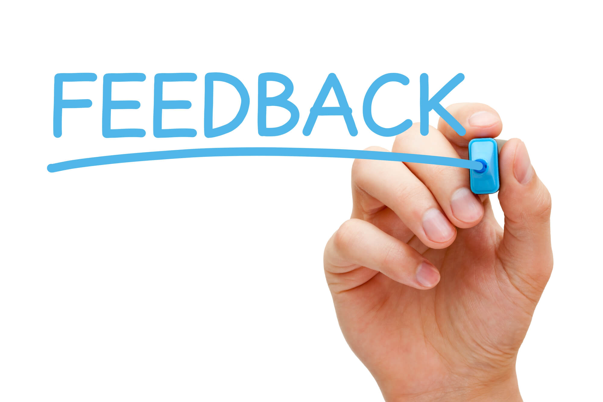 hand writing feedback word