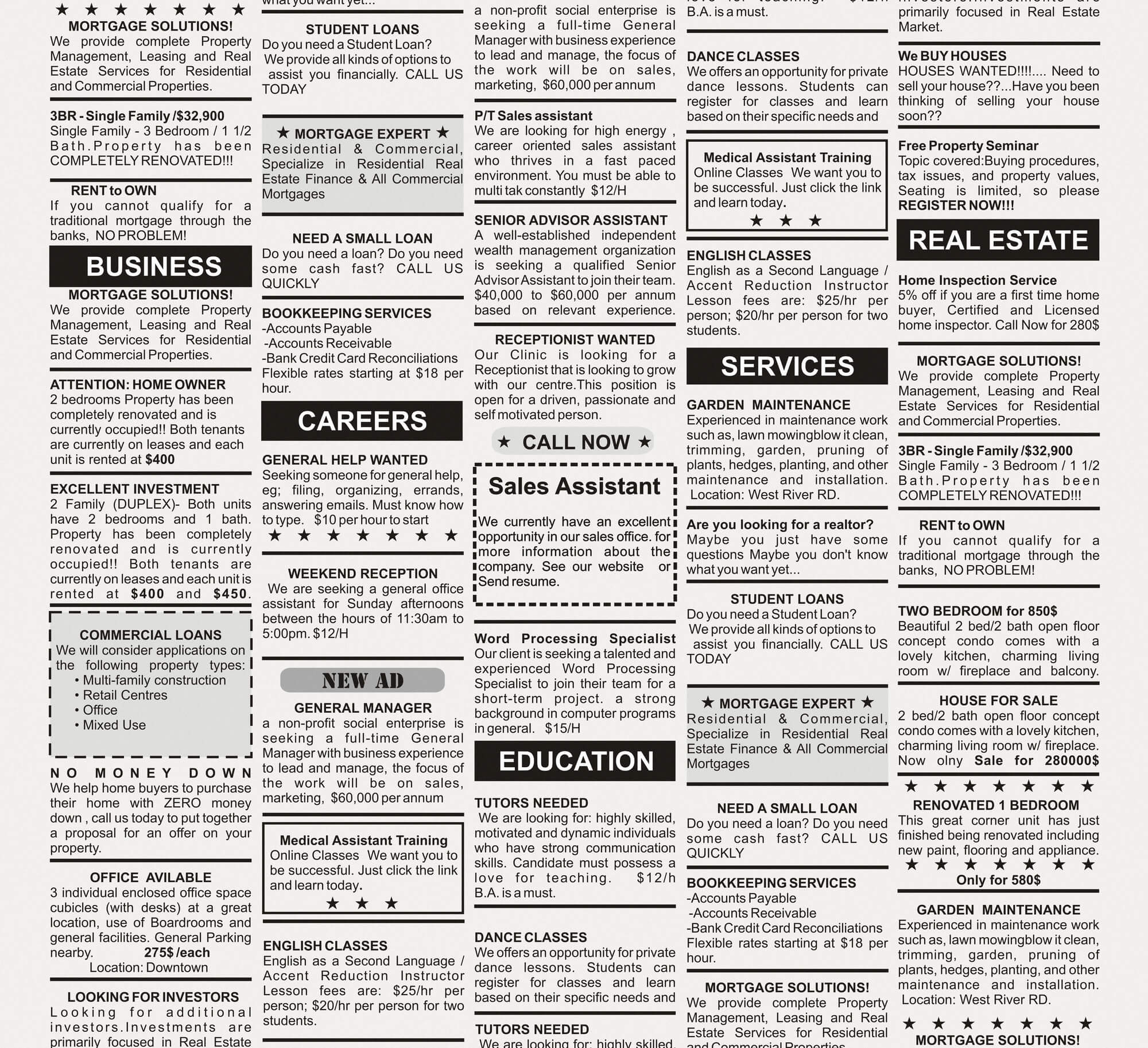 classified-ads-on-newspaper